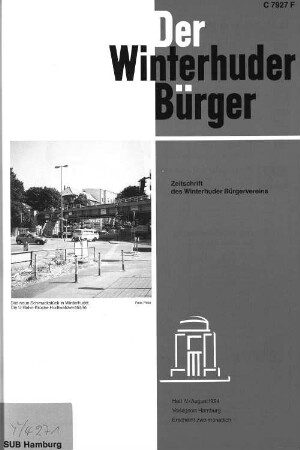 Heft IV / August 1994 : Zeitschrift des Winterhuder Bürgervereins