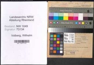 Entnazifizierung Wilhelm Volberg , geb. 26.09.1911 (Polizist)