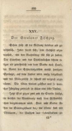 XXV. Der Stralauer Fischzug