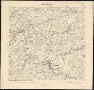 Äquidistantenkarte 90 : Section Weigsdorf, 1883 : Section Weigsdorf. - 1:25000. - Leipzig: Giesecke & Devrient, 1883. - 1 Kt.