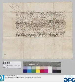 Kaiser Friedrich III. gebietet dem Markgrafen Jacob von Baden, über die Beobachtung der Bamberger Richtung zu wachen.