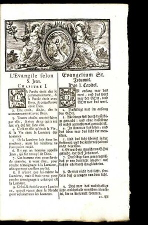 L'Evangile selon S. Jean. / Evangelium St. Johannis.