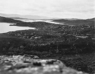 Glaziale Landschaft : Glazial geformte Landschaft mit Seen