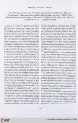 56: [Rezension von: Dorota Folga-Januszewska, Perspektywiczny traktat J.J. Schüblera w Muzeum Narodowym w Warszawie]