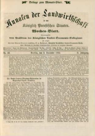 No. 49. Berlin, den 3. December 1862. II. Jahrgang.