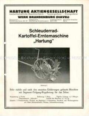 Schleuderrad-Kartoffel-Erntemaschine