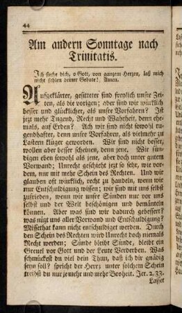 44-63, Am anderen Sonntage nach Trinitatis.