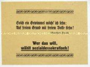 Wahlaufruf der SPD