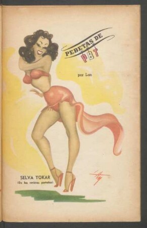 Selva Tokar (de las revistas porteñas) - [Caricatura] : Pebetas de PBT