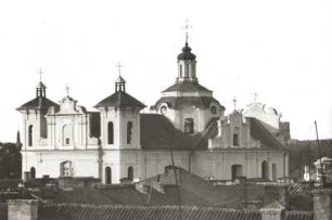 Vilnius. Heilig-Geist-Kirche auch Dominikanerkirche. Aufgenommen vom Turm der Deutschen Kirche