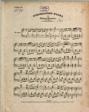 Schnellpost-Polka : 159. Werk