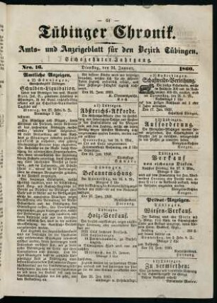 61-84, 24. Januar (Nr. 16) - 31. Januar (Nr. 21)