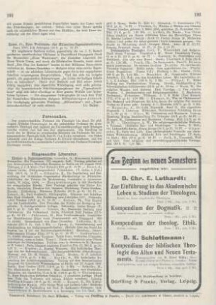 191 [Rezension] Kaiser, Friedrich, Zions Wachtturm- oder Millenium- Tagesanbruchslehren