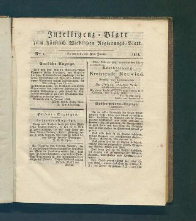 Titelseite einer Zeitung