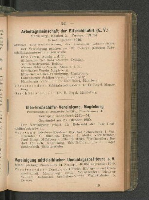 Arbeitsgemeinschaft der Elbeschiffahrt (E. V.)