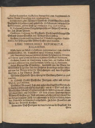 Libri Theologici Reformatae Religionis.