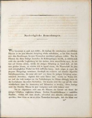 Nachträgliche Bemerkungen.