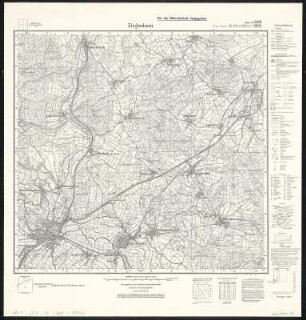 Meßtischblatt 2922, neue Nr. 5021 : Ziegenhain, 1937 : Ziegenhain. - Hrsg. 1908, einz. Nachtr. 1937. - 1:25000. - [Berlin]: Reichsamt für Landesaufnahme, 1937. - 1 Kt.