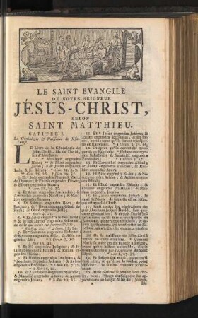Le Saint Evangile De Notre Seigneur Jésus-Christ, Selon Saint Matthieu