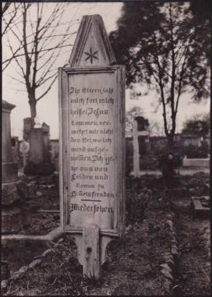 Grabschild. 19. Jahrhundert