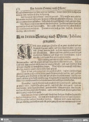 Am dritten Sontag nach Ostern, Jubilate genannt