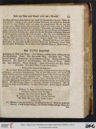 Das XXVIII. Hauptstück