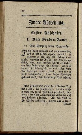 Zwote Abtheilung.