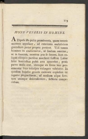 Mons Veneris In Homine