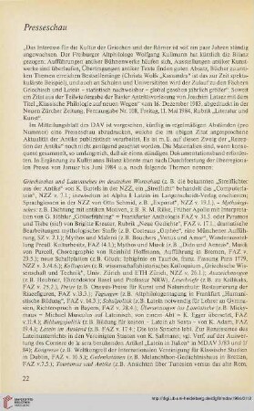 Presseschau