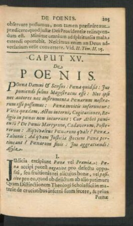 Caput XV. De Poenis.