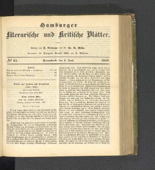 No. 65. 1. Juni 1850