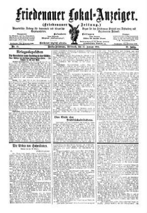 Nr. 11, 13.01.1915