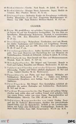 Gläser (Nr. 66-75)