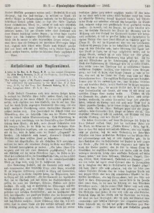 139-144 Katholicismus und Anglicanismus