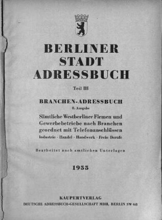 1955,3: Branchen-Adressbuch