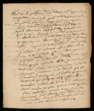 Brief von Johann Dolaeus an Unbekannt