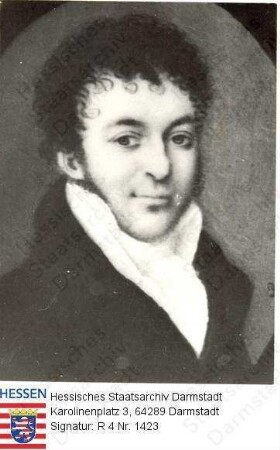 Stammler, August (1789-1852) / Porträt, Brustbild in Medaillon