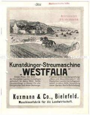 Kunstdünger-Streumaschine "Westfalia"