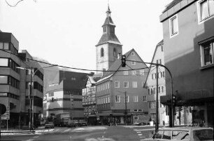 Nagold: Straße mit Remigiuskirche