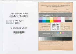 Entnazifizierung Erich Gersmann , geb. 13.09.1913 (Oberleutnant)