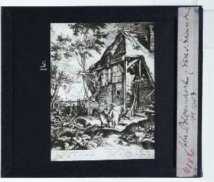 Bloemaert, Abraham vertreibt Hagar und Ismael (Stich v. Matham) (Druck)