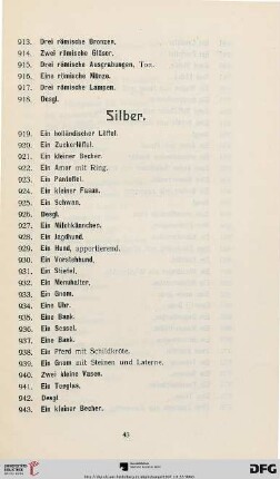 Silber (Nr. 919-1042)