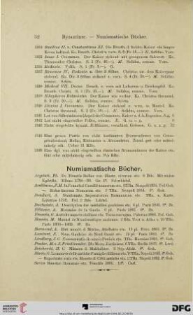 Numismatische Bücher