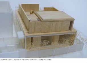 Roof Deck House - Modell des Gesamtgebäudes