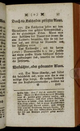 Durch die Kalcherden zersetzter Alaun. - Knallpulver.