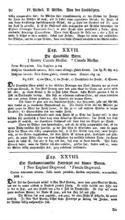 Cap. XXVII. Die canadische Birne. Pyrus Botryapium. Lin.