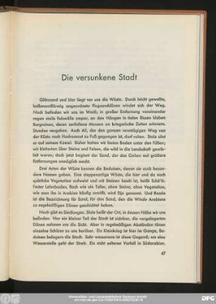 Die versunkene Stadt