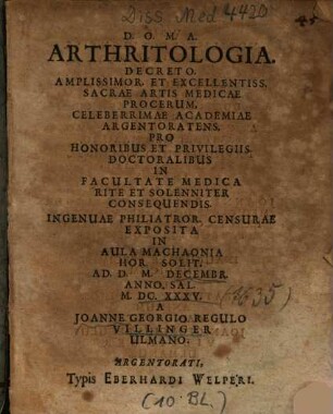 Arthritologia