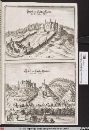 [Schloss und Stättlein Landstul / Schloss und Stättlein Oberstein]