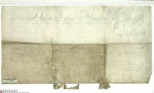 Joachim [von Gravenegg], Abt von Fulda, Mathias Benedikt von Rindtorff, Dekan von Fulda und Propst von Neuenberg, sowie der Konvent von Fulda beku...